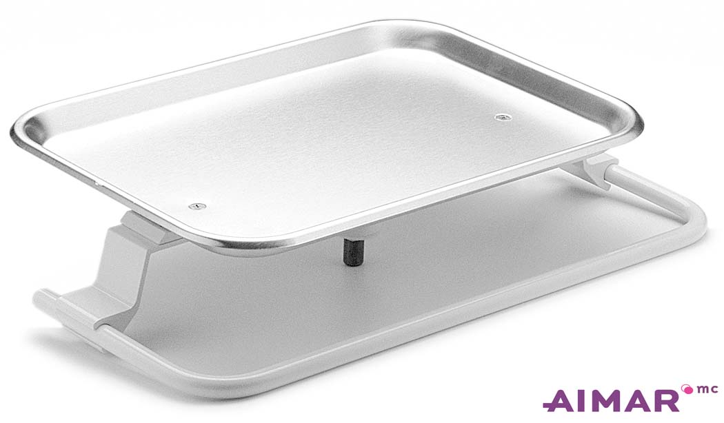 Matériel Dentaire - Tablette-Plateau inox porte tray - 4-095-B-B