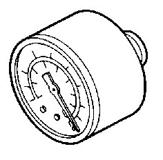 Composants dentaire - Manométre a encastrer    0-150 PSI REF 6-361