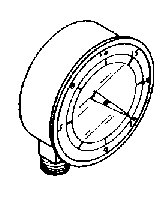 Composants dentaire - Manometre P/Aspiration    REF 6-370