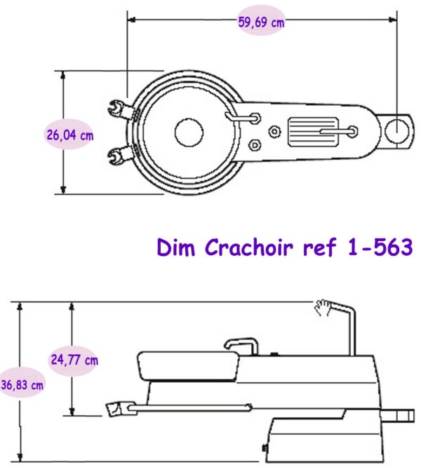 Materiel Dentaire - Crachoir US - PAS + ASPI  1-566