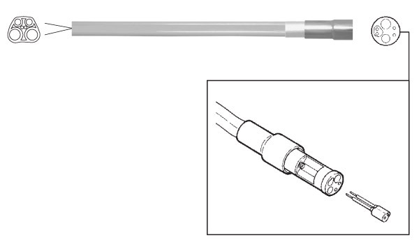 CORDON FIBRE OPTIQUE  ISO C 6 -DROIT-