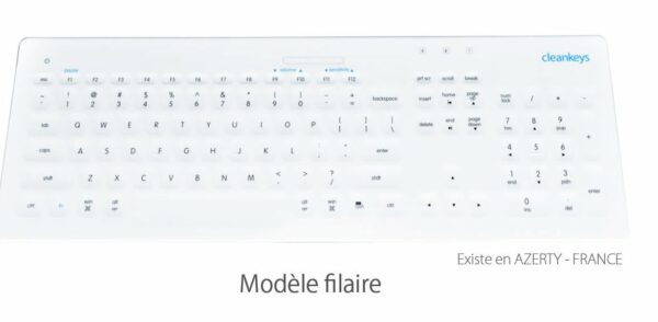 Clavier sans fil en VERRE avec NUMPAD